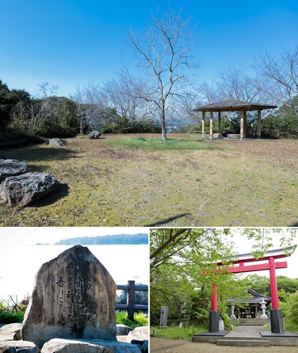 戸柱神社と護国神社があり、市内屈指のパワースポットとなっている。